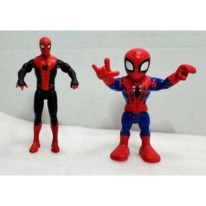 Spiderman Figure Lot: 6" Titan Hero 2019 + 5" Playskool Heroes 2018 Marvel Toy